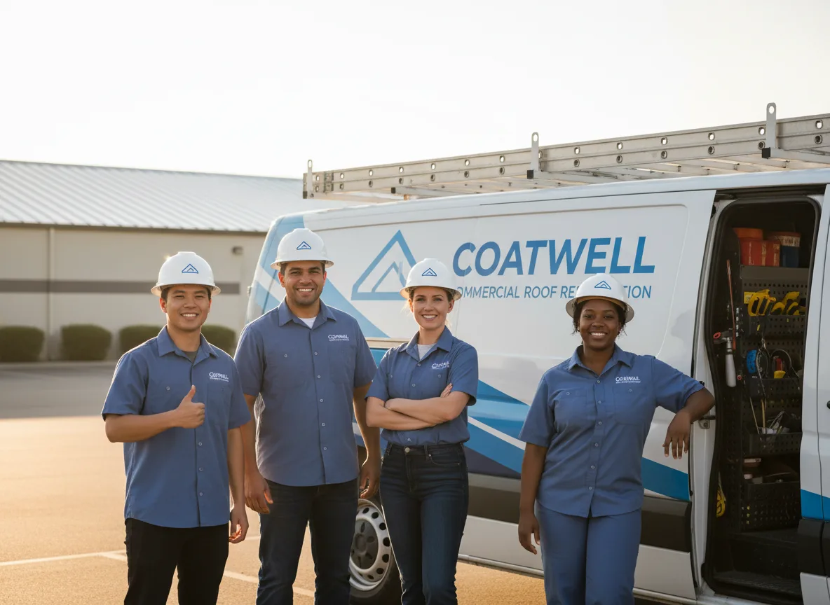 Commercial roof coating company in Winston, MO